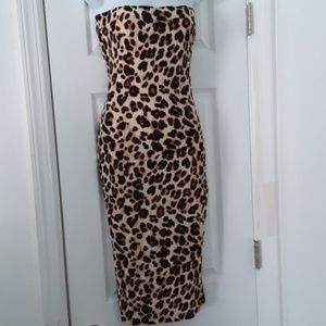 Animal Print tube dress